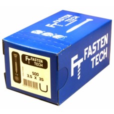 Саморезы для массивной доски и деревянной обшивки Fasten Tech 3.5х35 мм (500 шт)